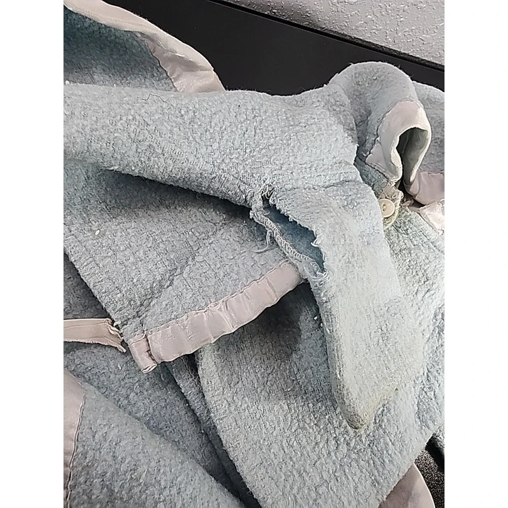 Vintage collectable 1930-1950s‎ Blue Wool baby bunting